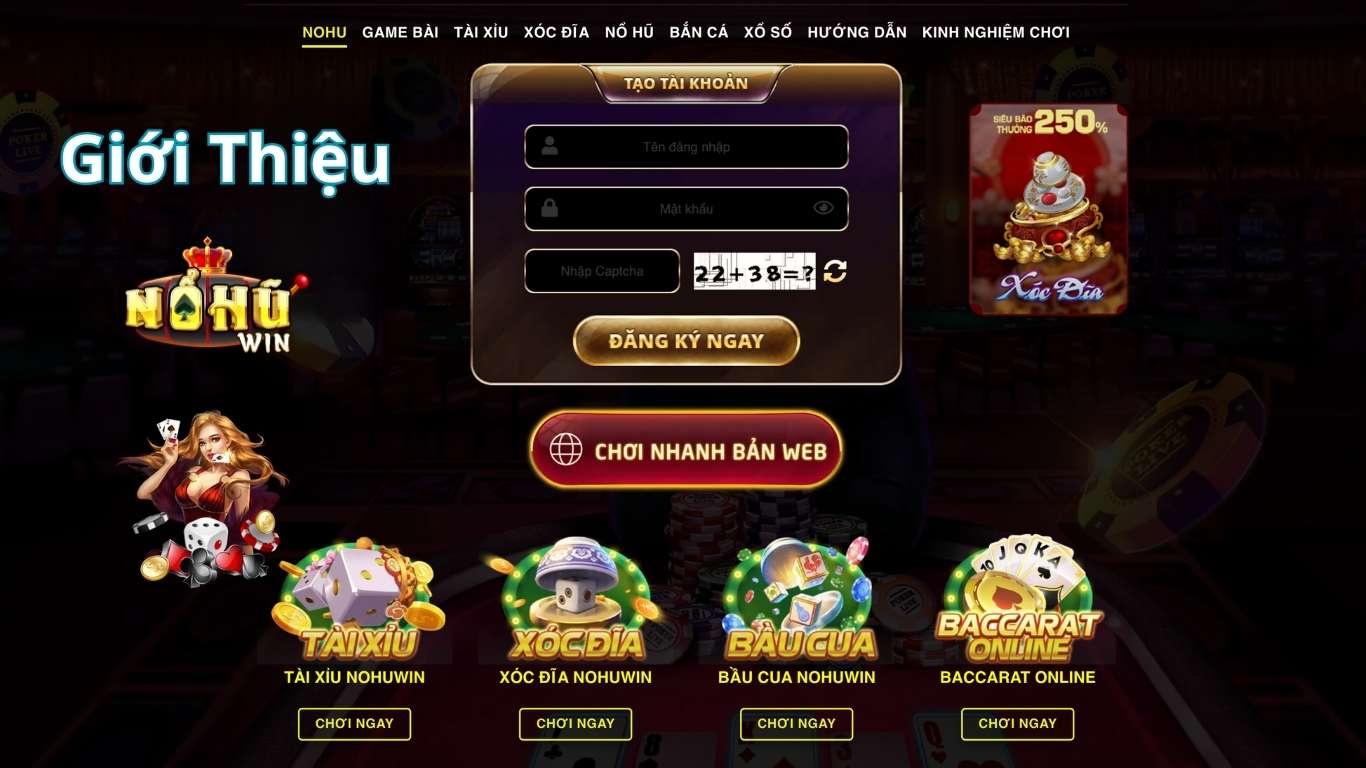 Giới thiệu cổng game Nohuwin Giới thiệu cổng game Nohuwin